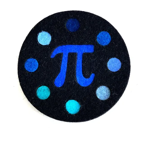 Pi Coaster in Felt - image 1