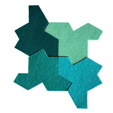 Einstein Tile felt coasters