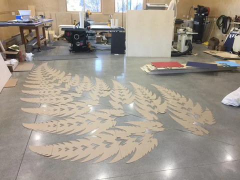 Barnsley Fern on Workshop Floor
